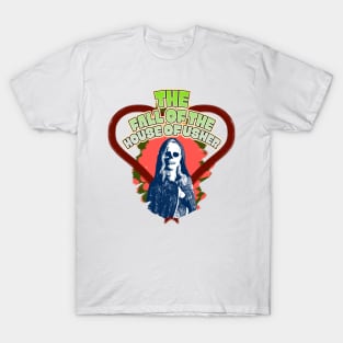 The Fall of the House of Usher Carla Gugino skull mask T-Shirt